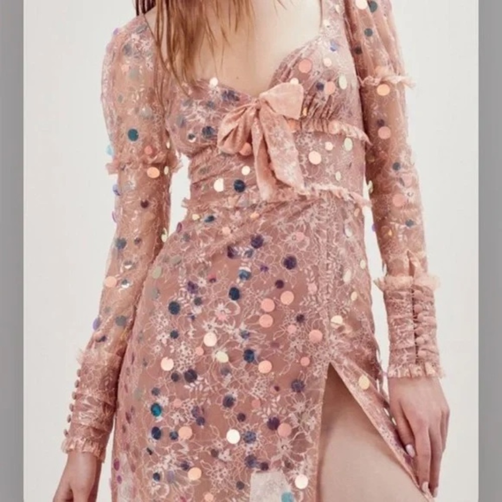 For Love and Lemons Ace Sequin Maxi Dress - Picture 5 of 9